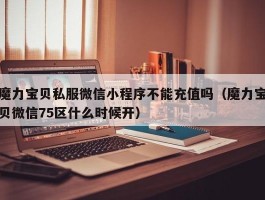 魔力宝物私服微信小法式不克不及充值吗（魔力宝物微信75区什么时候开）