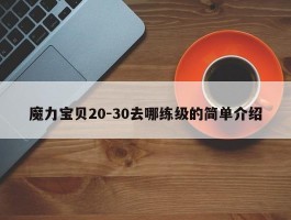 魔力宝贝私服20-30去哪练级的简单介绍